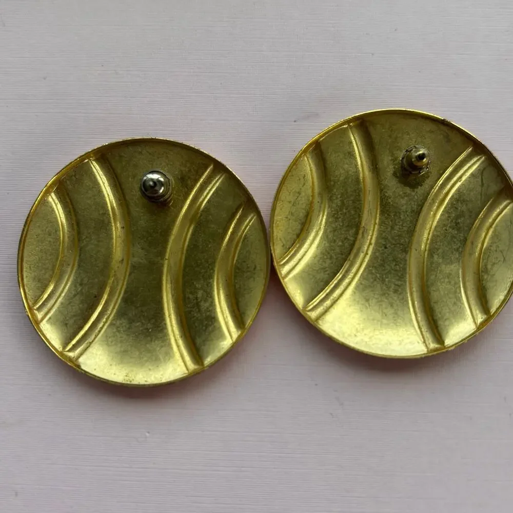 2 pair VINTAGE Enamel 1980’s Post Earrings